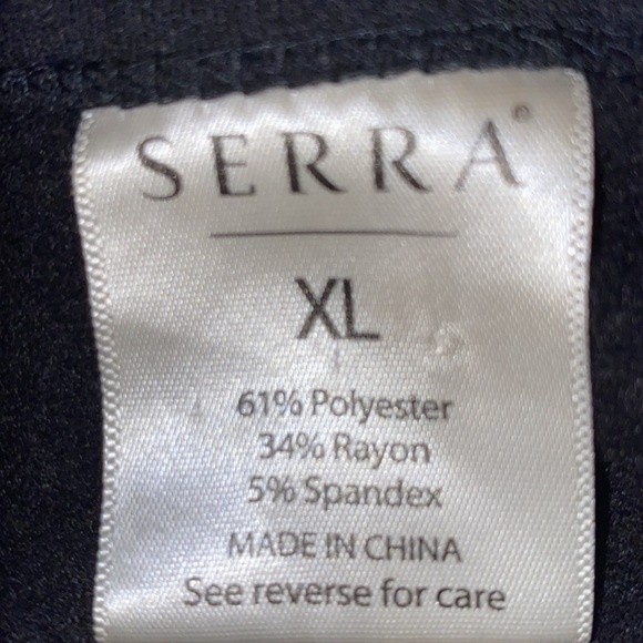 Serra Black Sleeveless Jumper dress pockets midweight Sweatshirt Fabric size XL - Picture 8 of 13